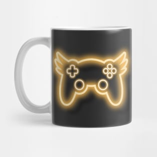 Neon Golden Winged Controller Mug